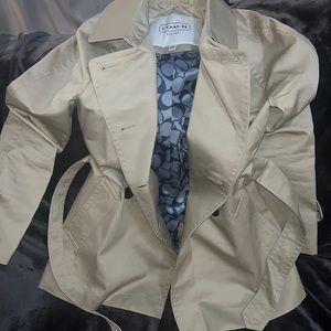 Coach women short trench coat
